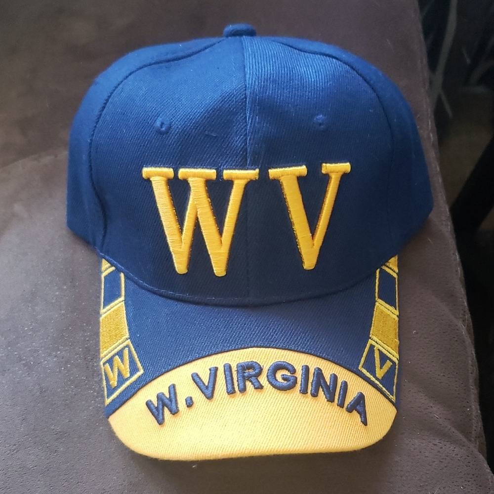 West Virginia Blue and Yellow WV Cap